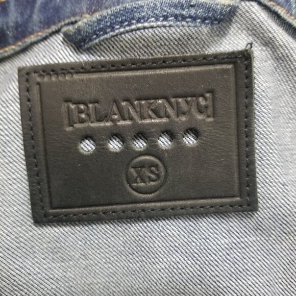 BLANK NYC Blue Denim Jacket In Diet Pill XS - Picture 13 of 16